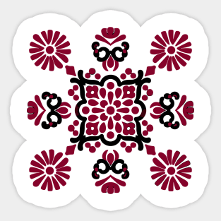 hungarian pattern Sticker